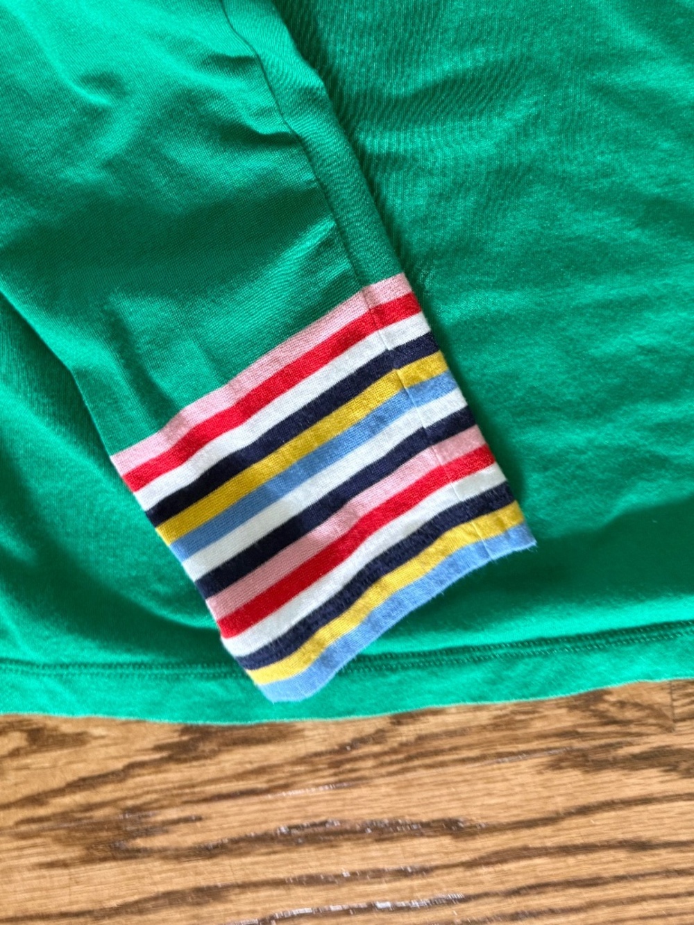 Soft Boden Navy Blue Rainbow Stripe Breton Ella Long Sleeve Top 8